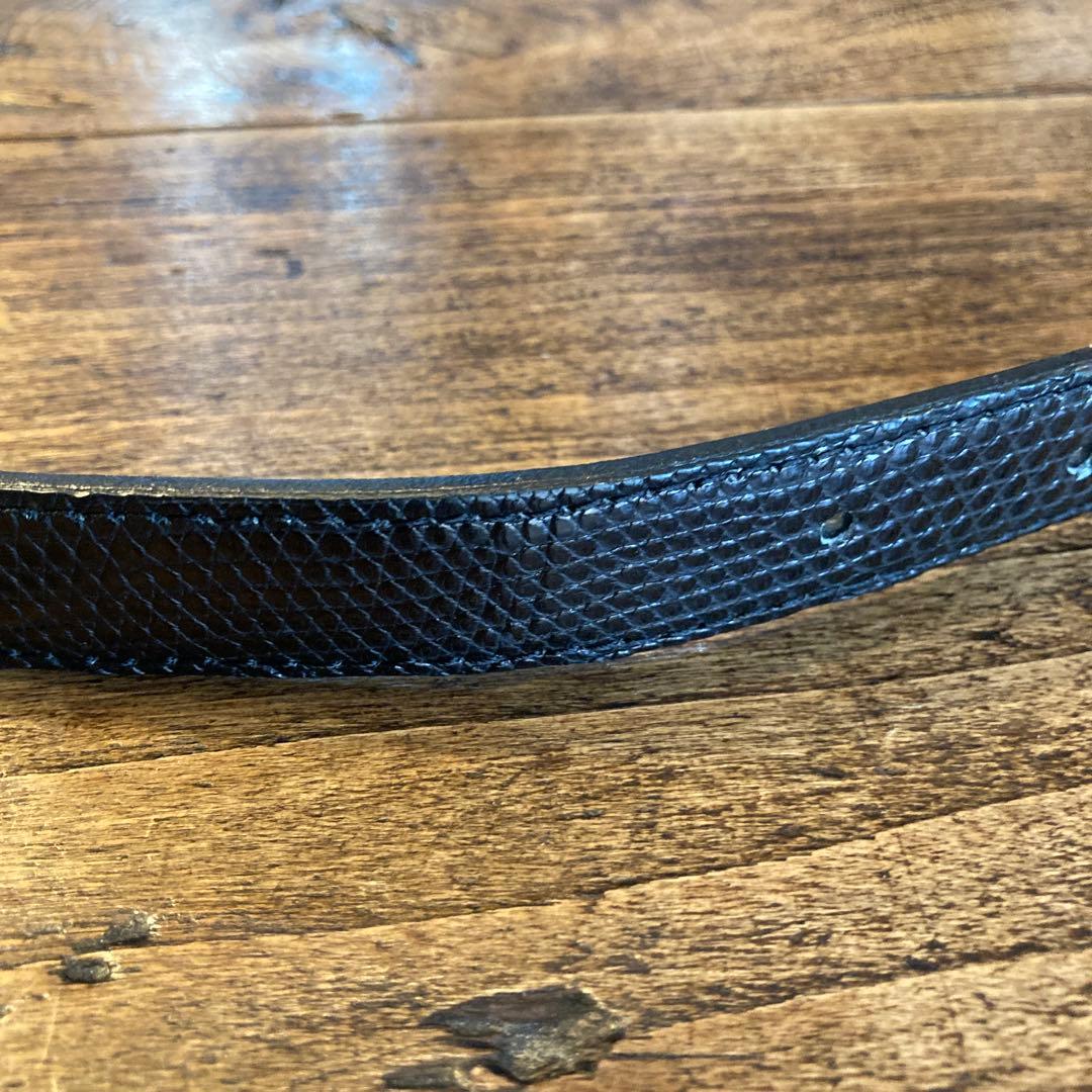 【希少サイズ3】BISOWN ビソウン LIZARD OVAL BELT ベルト