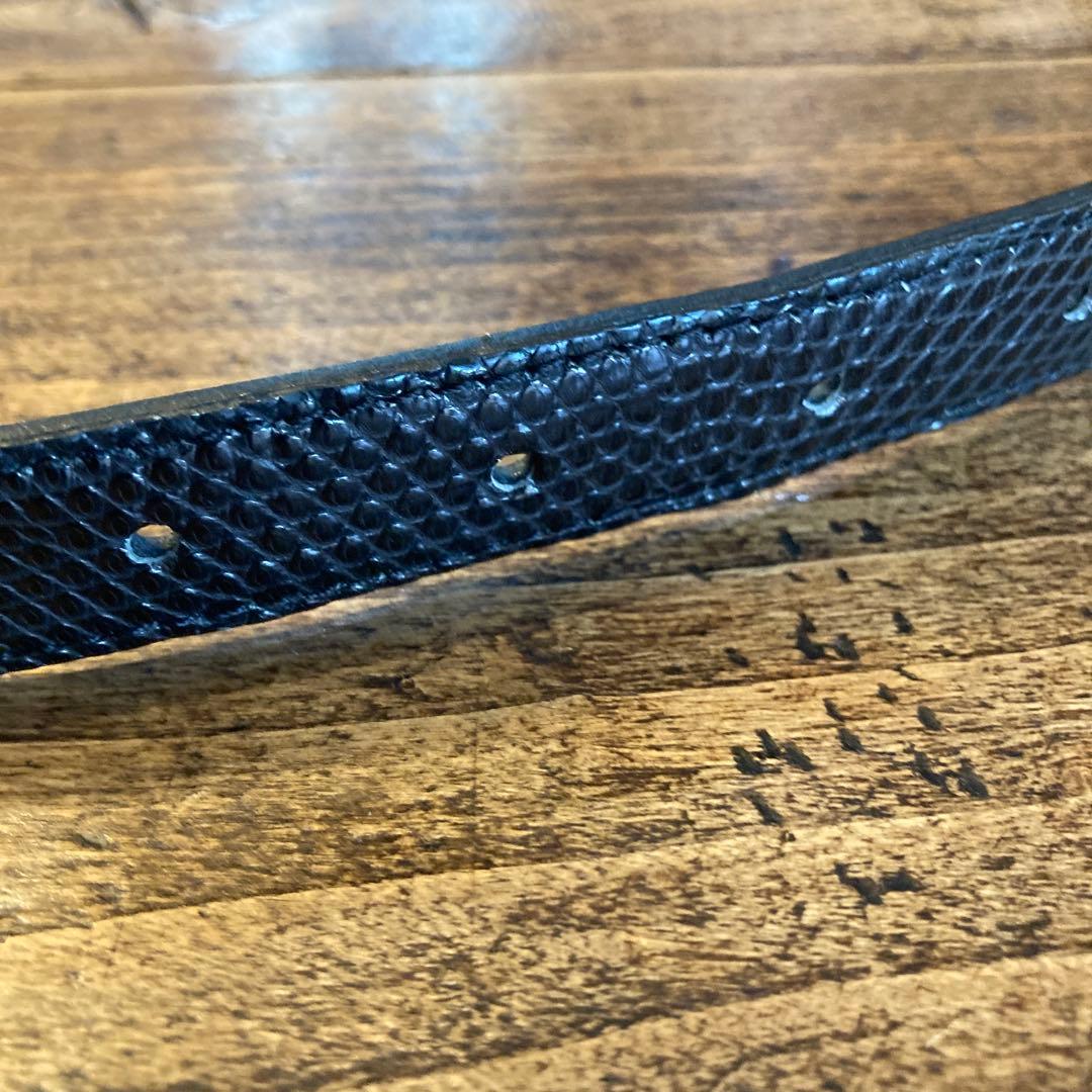【希少サイズ3】BISOWN ビソウン LIZARD OVAL BELT ベルト