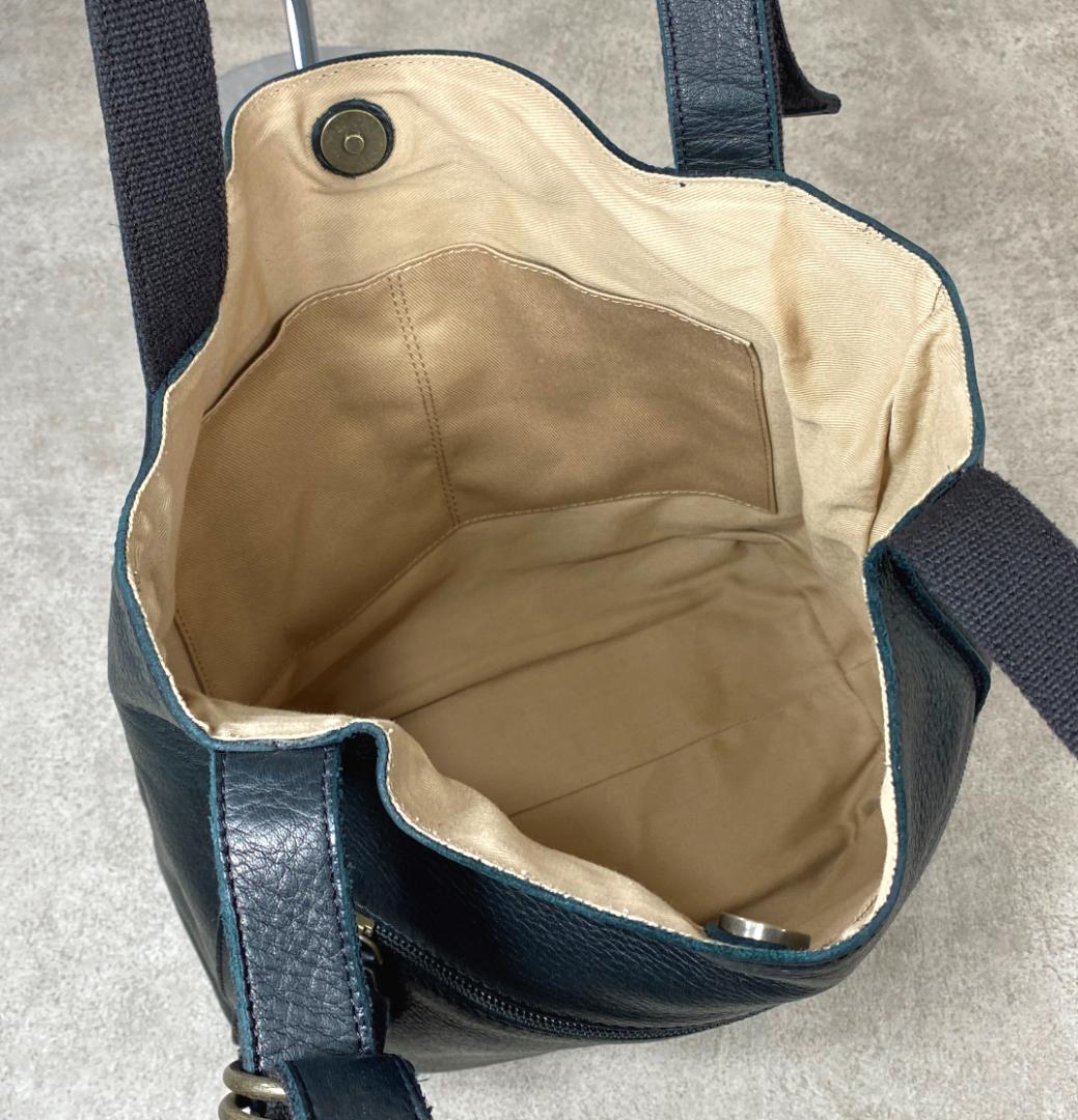 【未使用】 Dakota ダコタ ラポール 牛革 日本製 トートバッグ ブラック