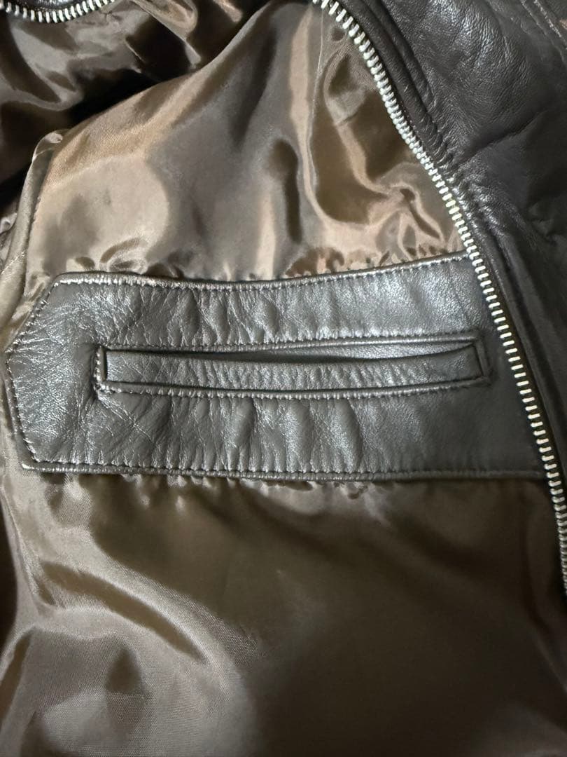 90s A-2 レザージャケット 革ジャン ダークブラウン L 深水光太 y2k