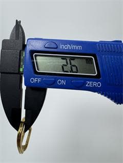 K18ゴールドオープンリング モダンデザイン3.19g 11号