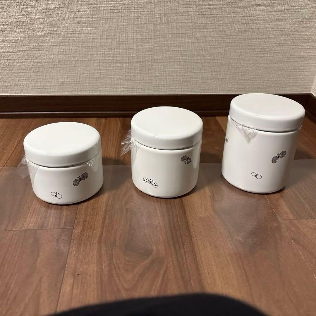 【新品未使用箱付き】minä perhonen 保存容器 3個セット ホワイト
