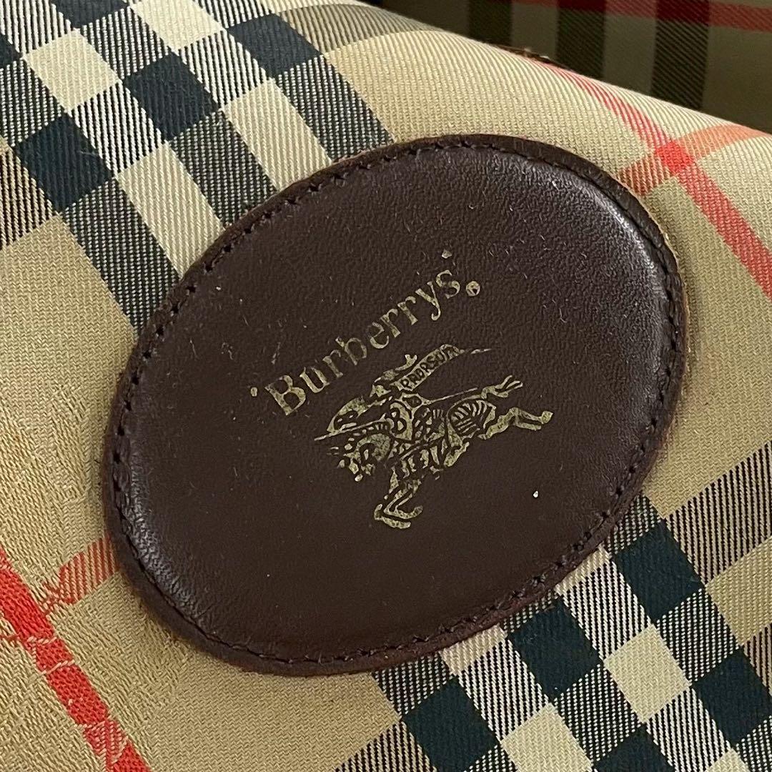 Burberrys バーバリー　ボストンバッグ　ノバチェック　シャドーホース