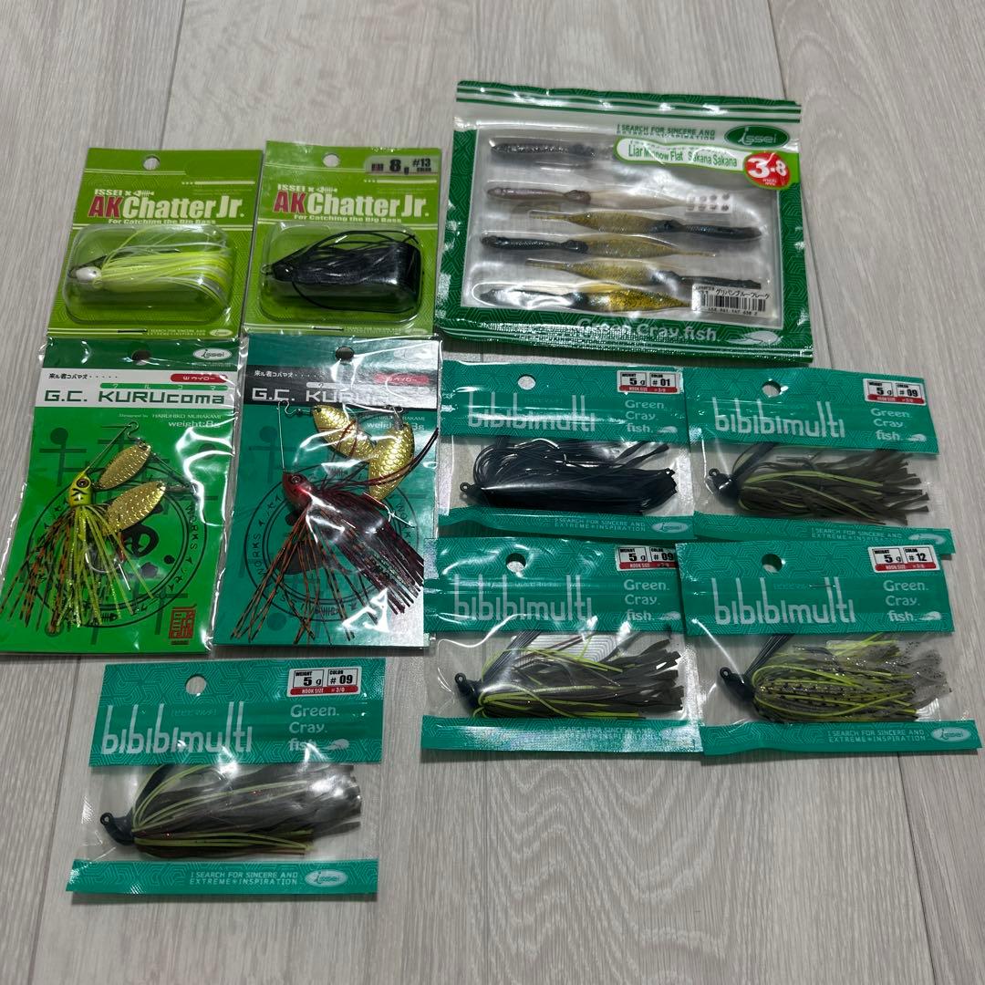 バス釣り引退セット issei クルコマ ビビビマルチ AKチャターJr.