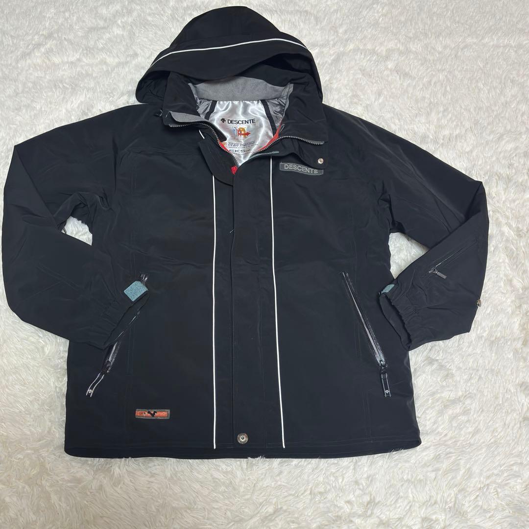 DESCENTEデサント スキーウェアジャケット 2WAY フード外し Lサイズ