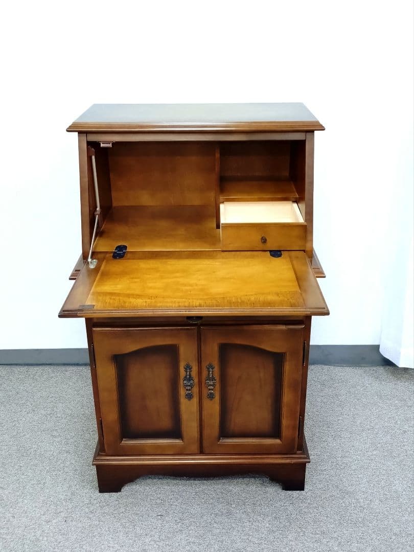 希少 カリモク コロニアル ライティングビューロー ライティングデスク