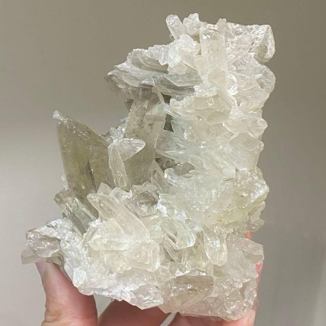 ② 珍しいです ナチュラル ゼウス スモーキーシトリン 天然石 原石 クラスター