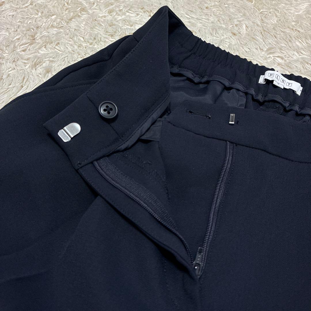 PLST セットアップ パンツスーツ ツイル2WAY ノーカラー S