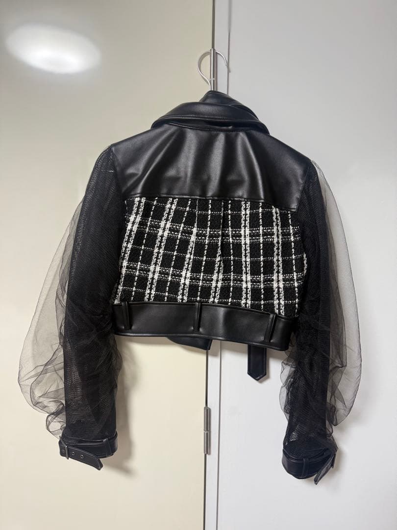 ダーリッチ darich メッシュデザインライダースジャケット MIX