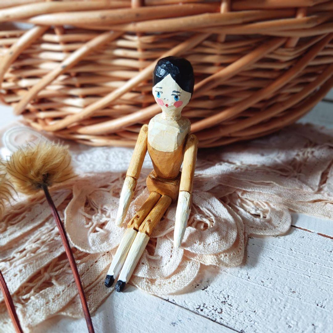 ペグドール ハンドメイド 19 アンティーク風 オランダ人形 ブライス