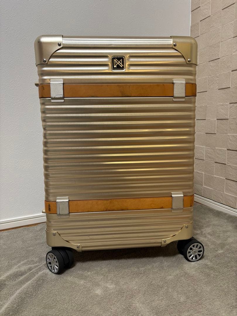 LANZZO VIKING アルミスーツケース 47L ゴールド 24inch