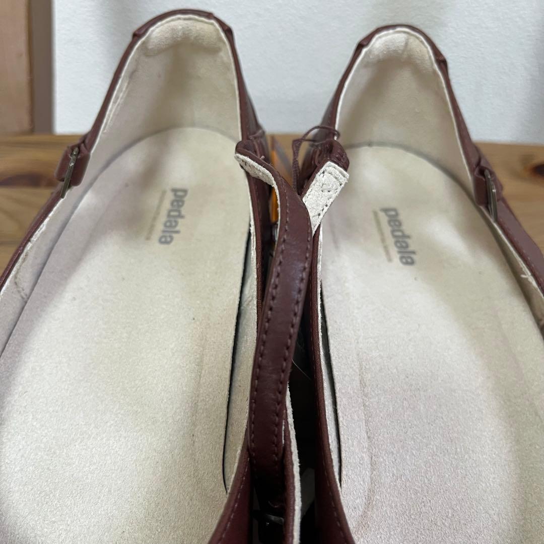 極美品✨ pedela ペダラ　アシックス　パンプ　アンクルストラップ　24.5