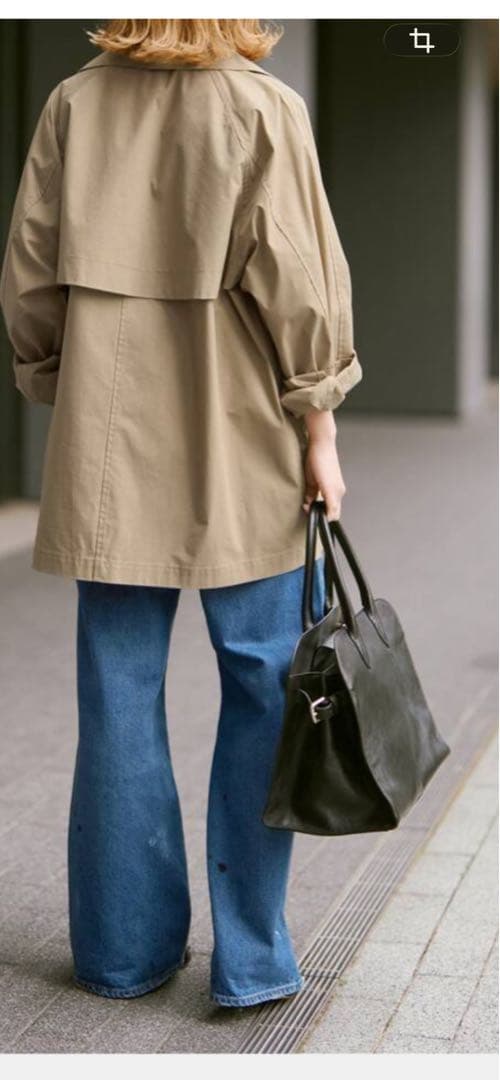 スピックアンドスパン C/Pミドル丈トレンチコート 36 美品