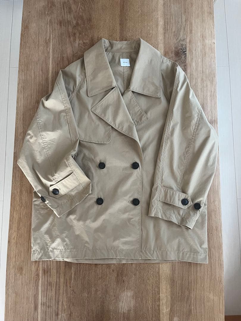 スピックアンドスパン C/Pミドル丈トレンチコート 36 美品