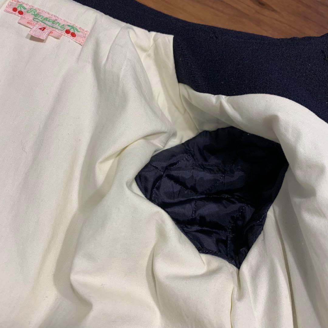 ボンポワン カシミヤ混ウールコート　アウター　4A 100