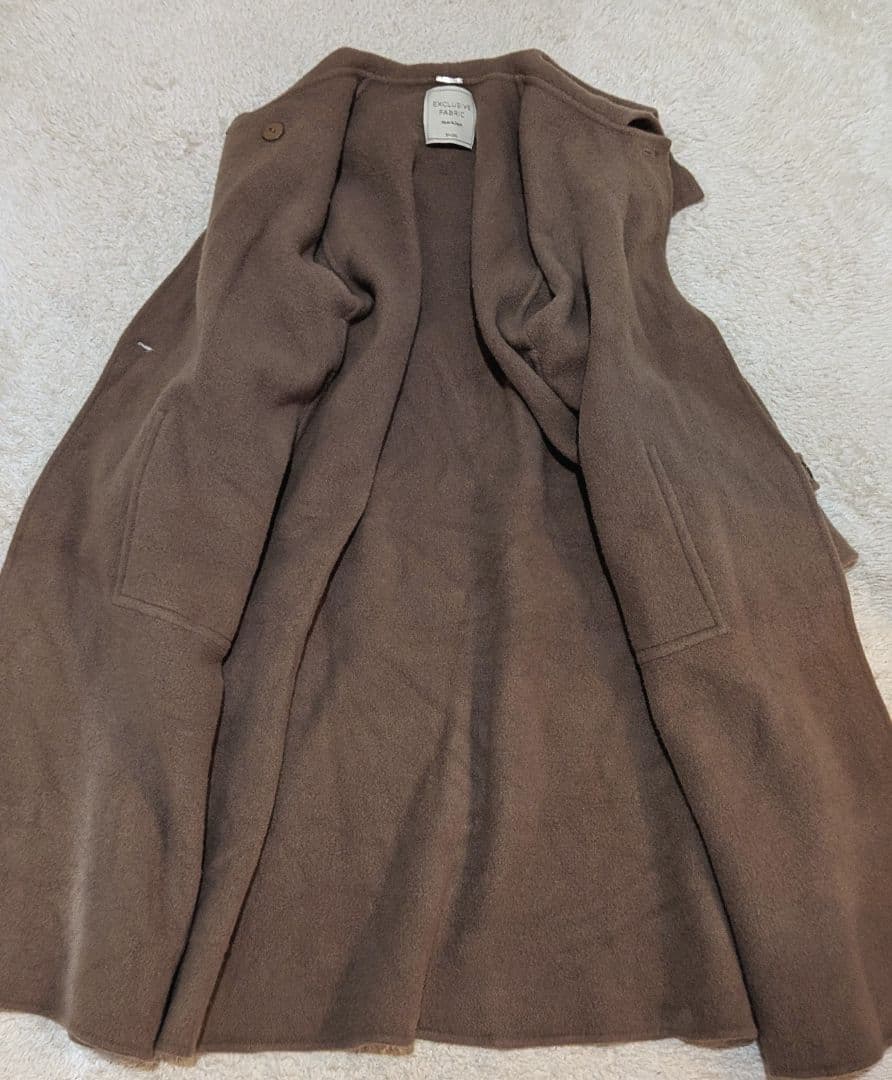 SNIDEL ビックカラーリバーコート　トレンチコート　マキシ丈　L相当　羊毛