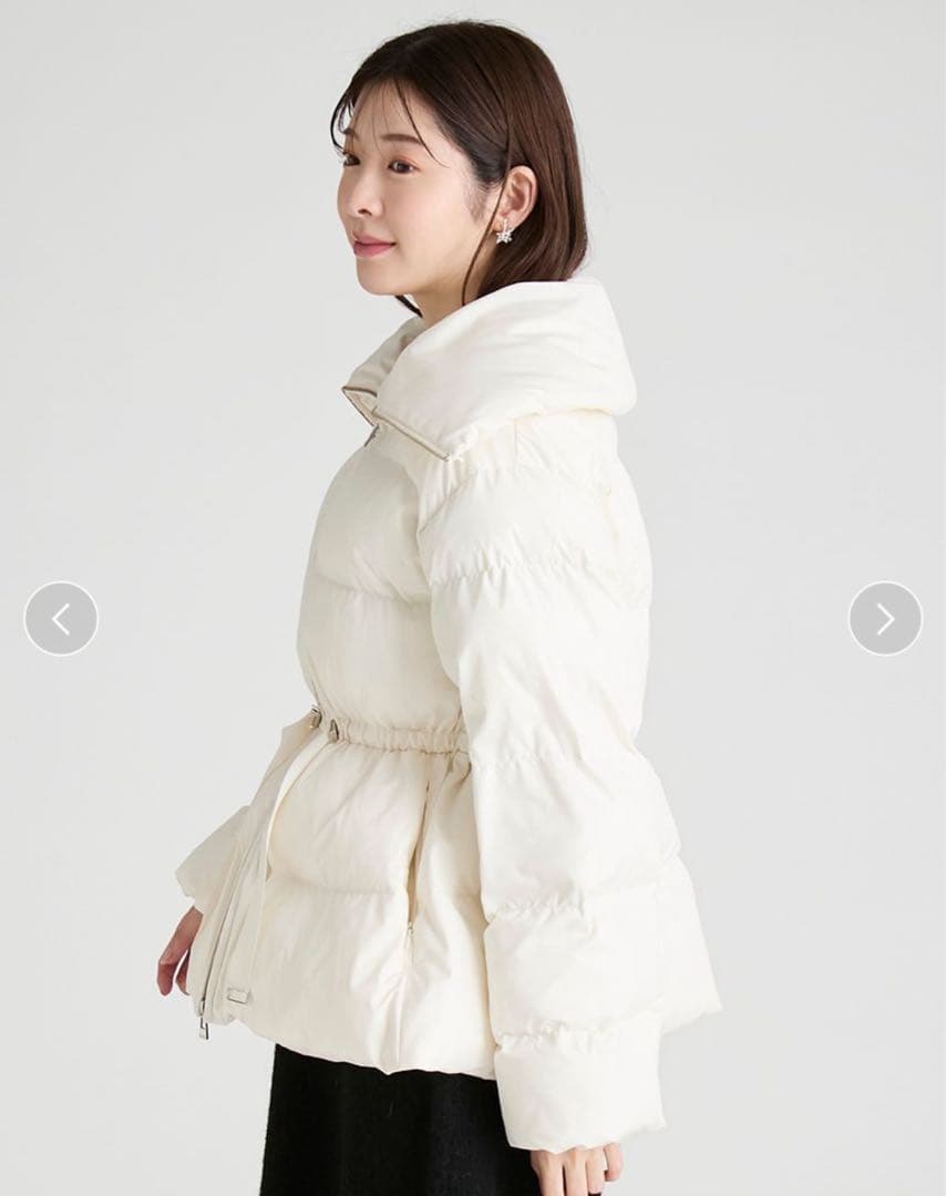 新品タグ付き＊セルフォード ファー襟付 キルティングショートコート IVO 38