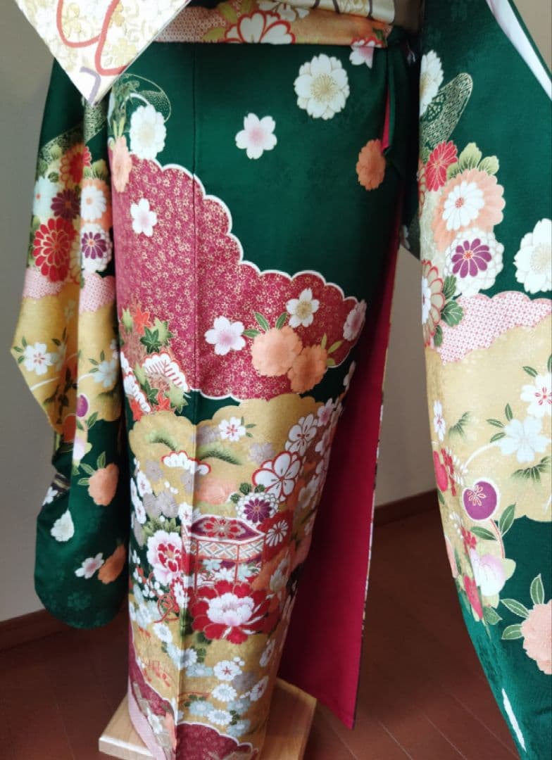 upi様　402.振袖7点セット　正絹　フルセット　成人式