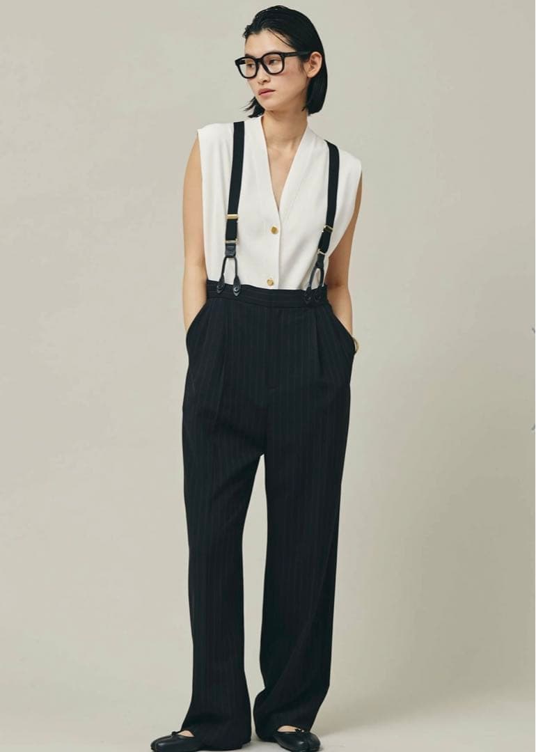 Curensology カレンソロジー　サスペンダー　パンツ