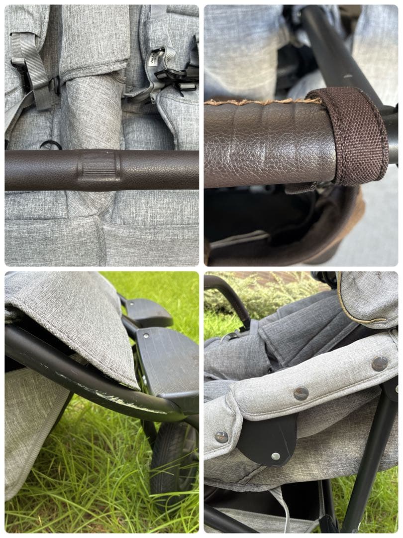 ✨エアバギーココダブルフロムバース✨　グレー 双子 年子 バギー ベビーカー