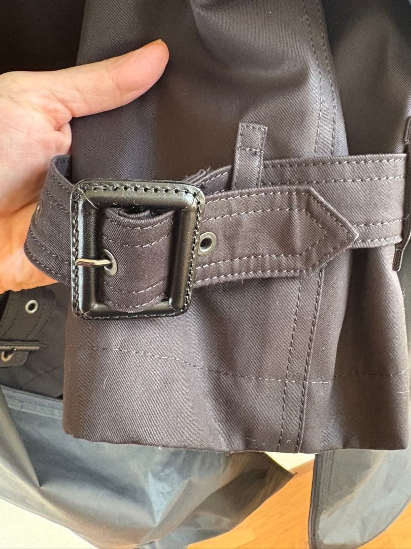 バーバリーブラックレーベル☆ギャバジントレンチコート