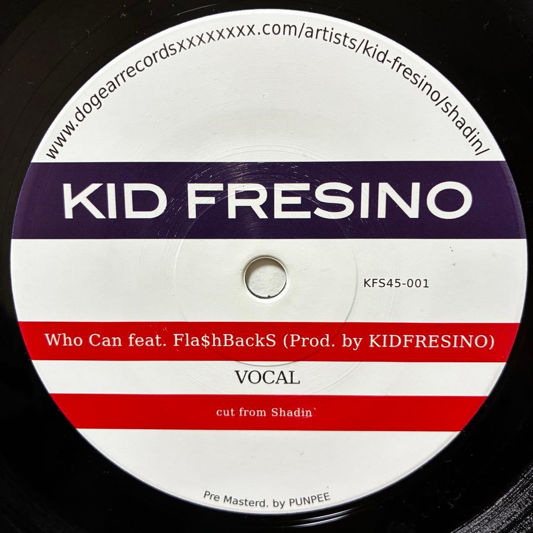 KID FRESINO Who Can FlashBackS 7インチ 限定
