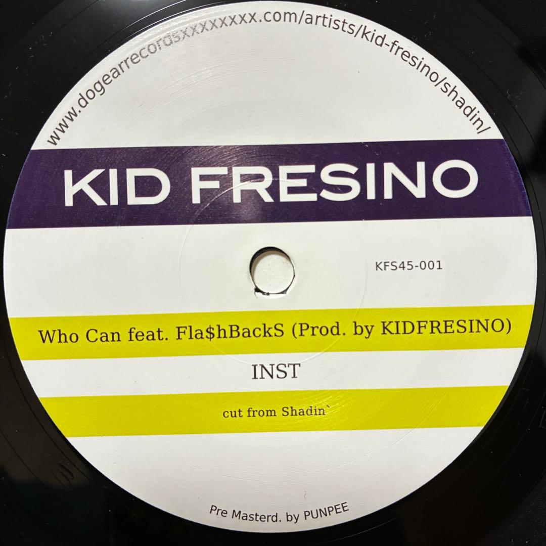 KID FRESINO Who Can FlashBackS 7インチ 限定