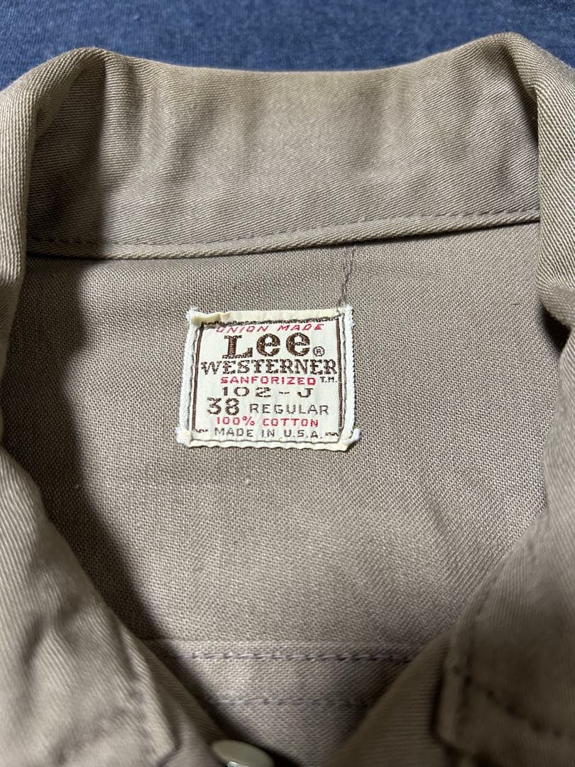60s Lee 102-j Westerner ウエスターナー モカブラウン38