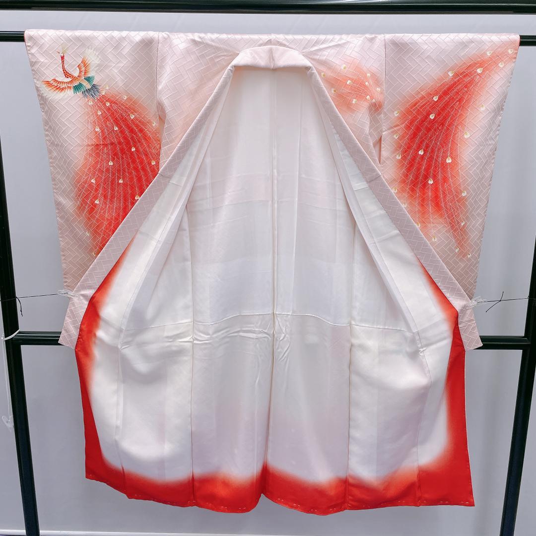 ★4021★ 子供着物 七五三 女の子 四つ身 襦袢付き