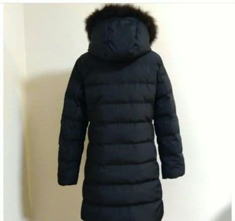 未使用✨エニィスィス　ポリダウンコート　黒　M　フォックスファー　Aライン
