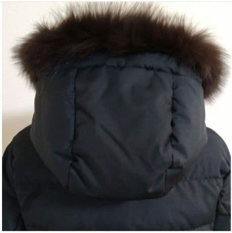 未使用✨エニィスィス　ポリダウンコート　黒　M　フォックスファー　Aライン