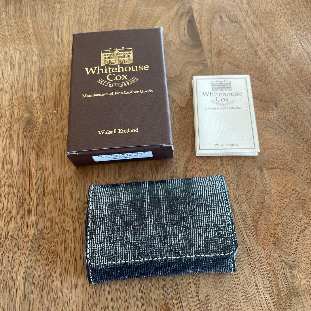 新 紺 ホワイトハウスコックス S9084 ケース 財布 ミニ コンパクト