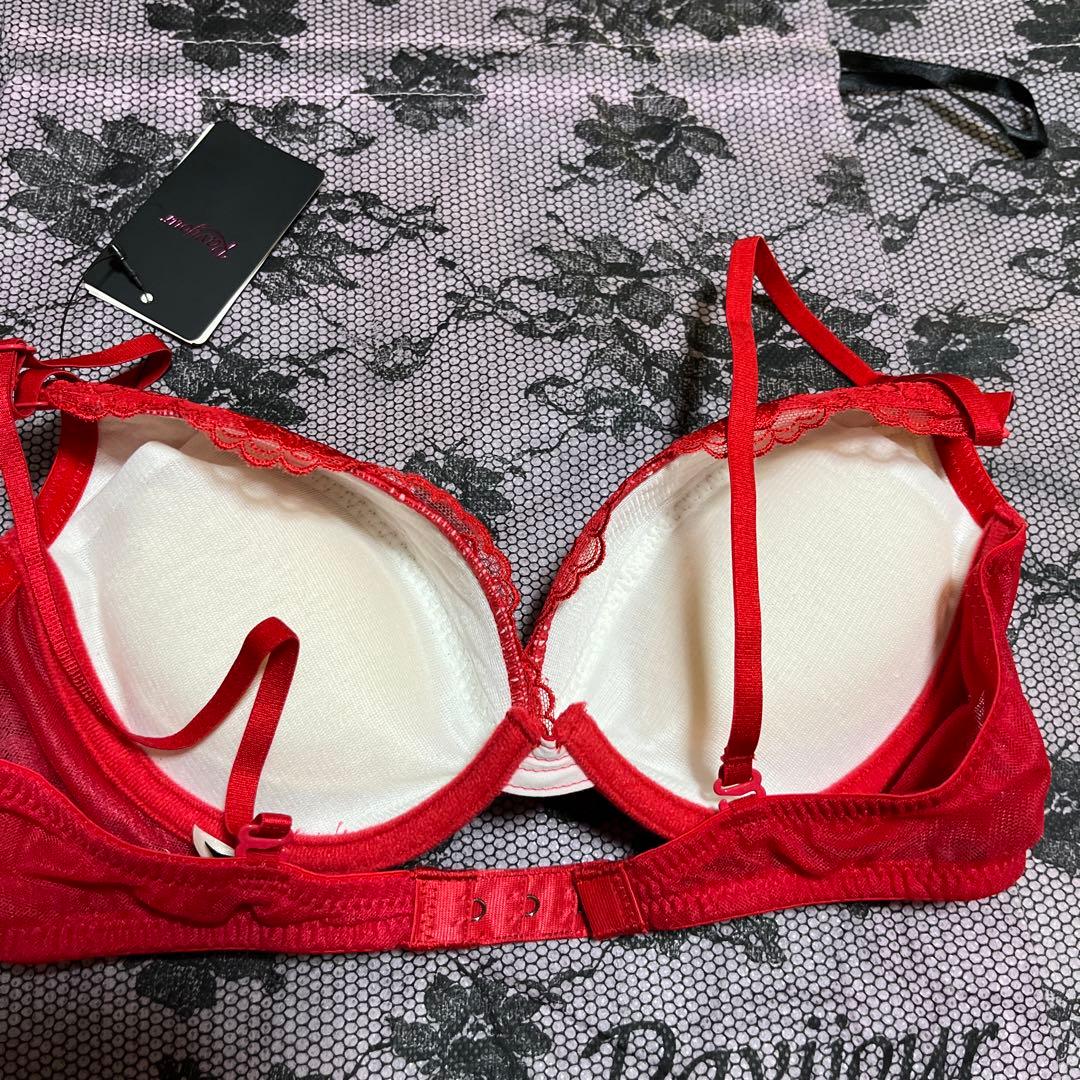 ☆Ravijour☆廃盤ラメ入☆RED☆D65-70 3連Tバック☆セット