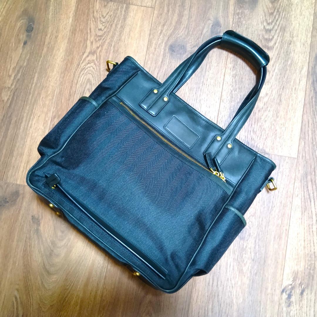 美品 名品 希少 GHURKA グルカ トートバッグ ブラック 高級