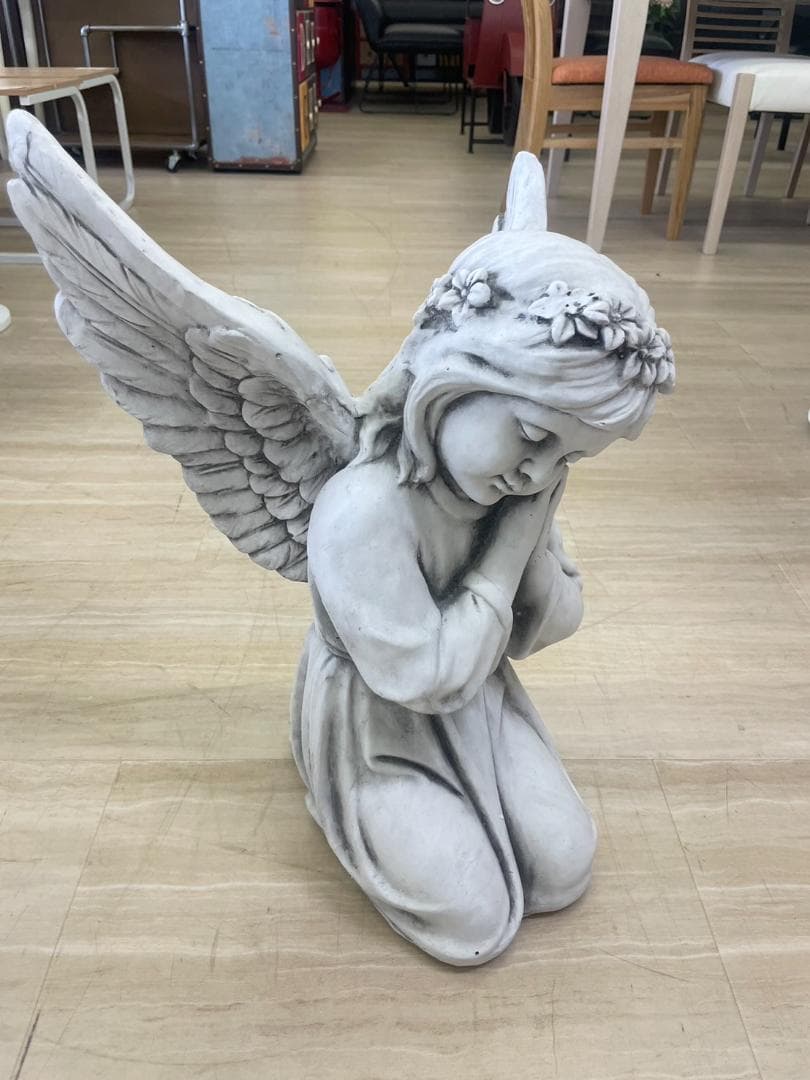 ガーデンオブジェ　天使　ヨーロピアン　園芸　エンジェル　アンティーク　置物　庭