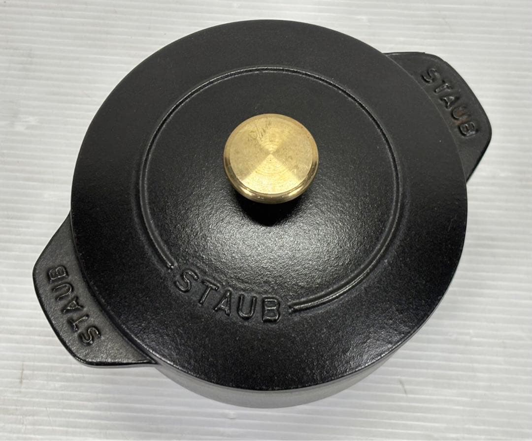 ⭐︎staub ストウブ ラ ココット de GOHAN ブラック M 16cm