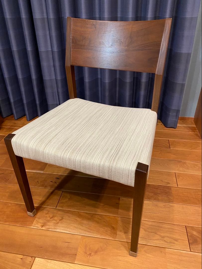 柏木工 ダイニングチェアー 椅子 1脚 ウォールナット 飛騨家具 北欧 頼メルA