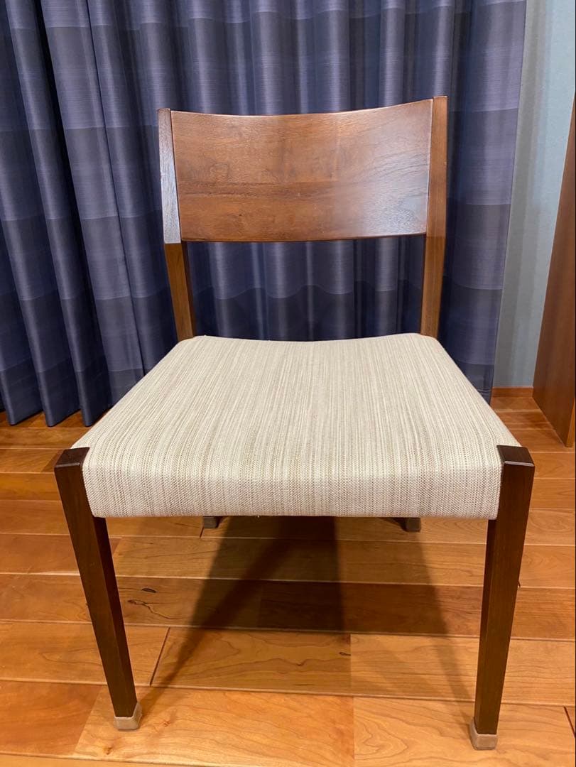 柏木工 ダイニングチェアー 椅子 1脚 ウォールナット 飛騨家具 北欧 頼メルA