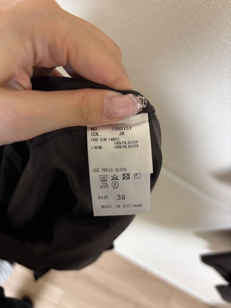 美品☆THE SUIT COMPANY 茶色レディーススーツ3点セット☆