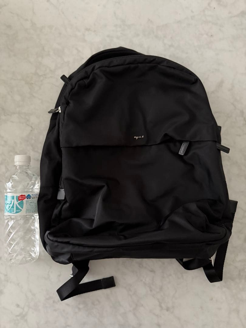 大ブラックナイロンリュック・バックパック