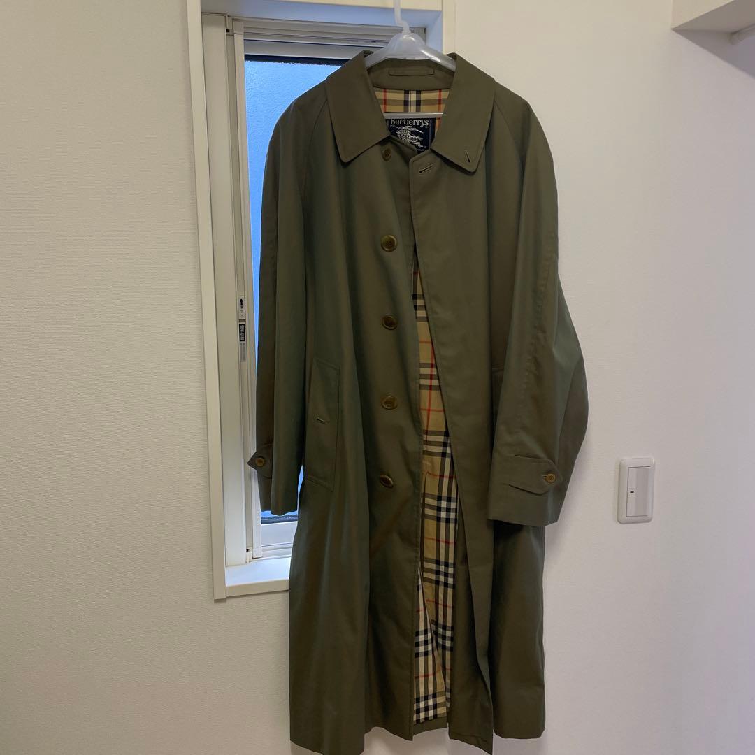 Burberry カーキ ステンカラーコート サイズ91/175
