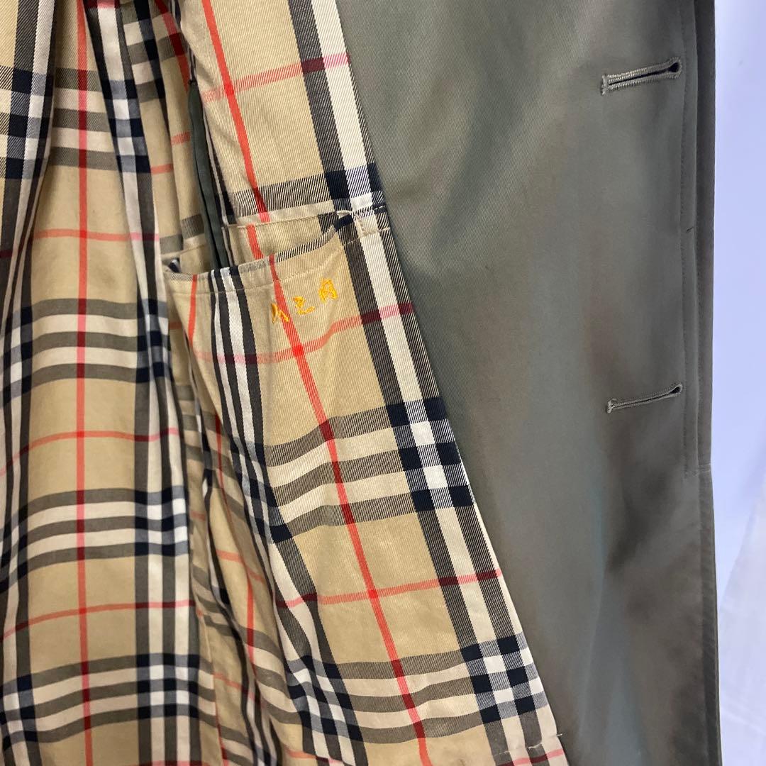 Burberry カーキ ステンカラーコート サイズ91/175