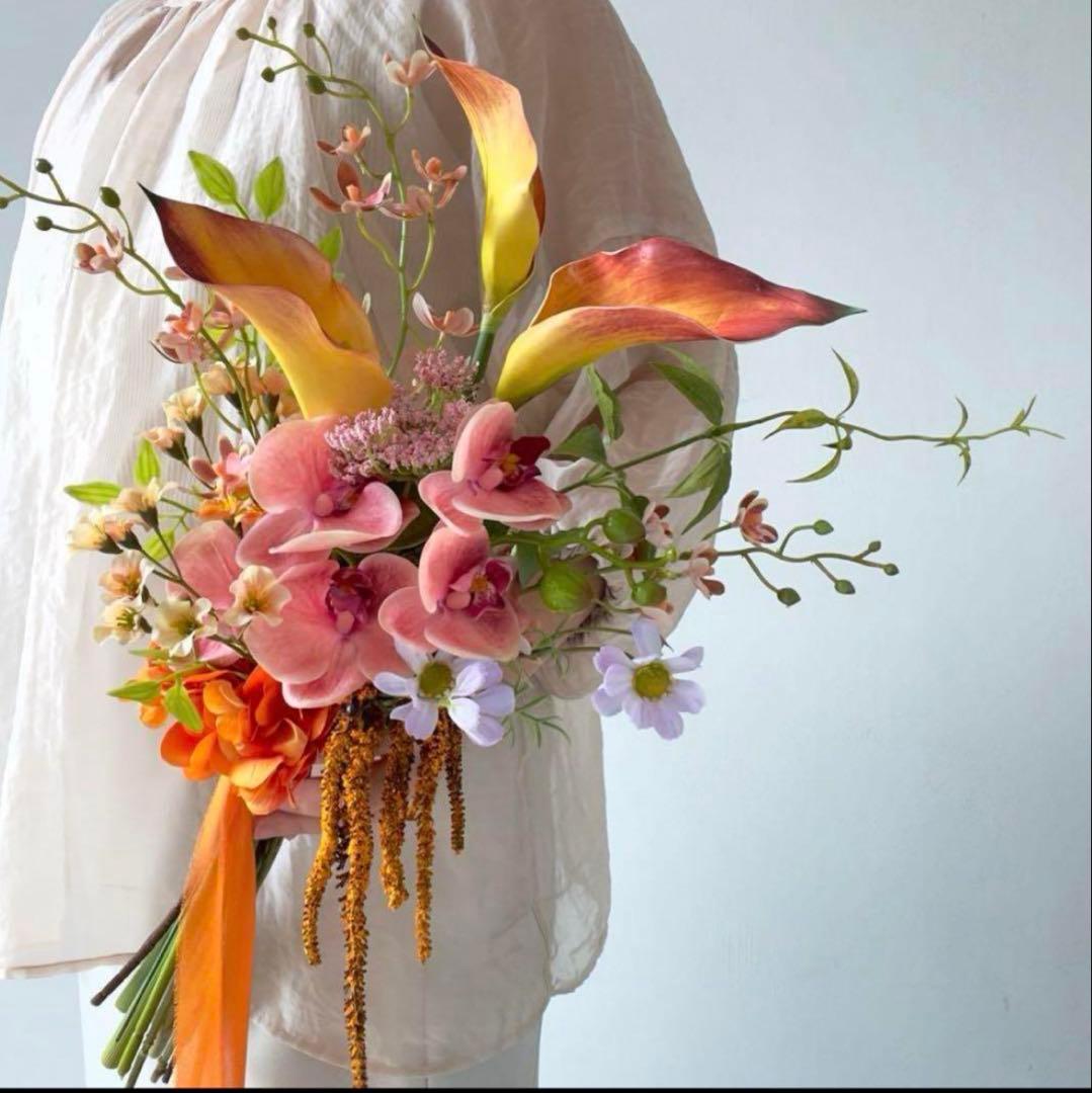 アーティフィシャルフラワーブーケ　ウェディングブーケ