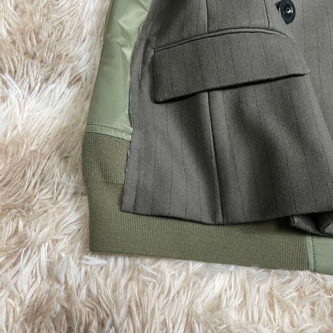 sacai ダブルブレストチョークストライプジャケット　レディース　サカイ
