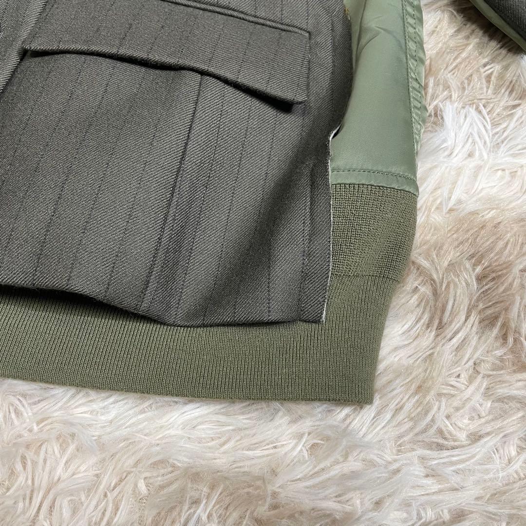 sacai ダブルブレストチョークストライプジャケット　レディース　サカイ