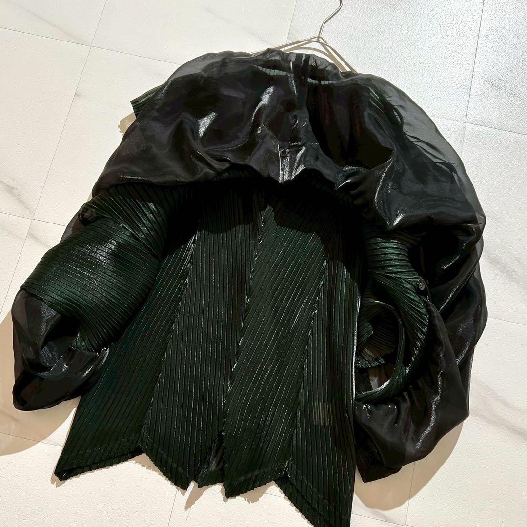 【極美品】ISSEY MIYAKE 変形プリーツ トップス バイカラー サイズ2