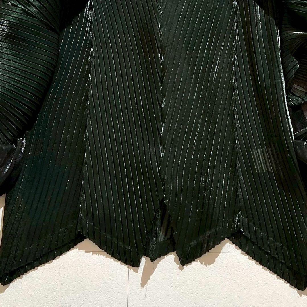 【極美品】ISSEY MIYAKE 変形プリーツ トップス バイカラー サイズ2