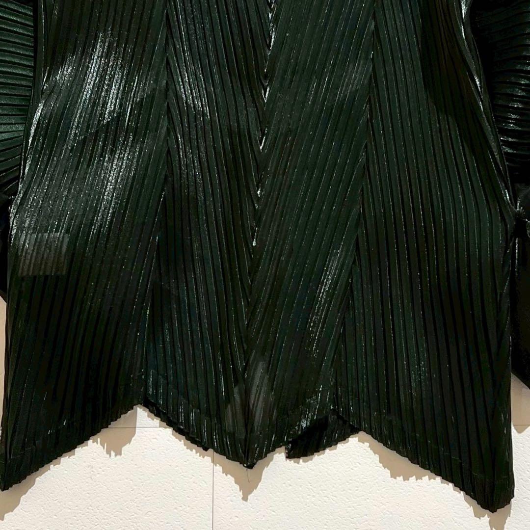 【極美品】ISSEY MIYAKE 変形プリーツ トップス バイカラー サイズ2
