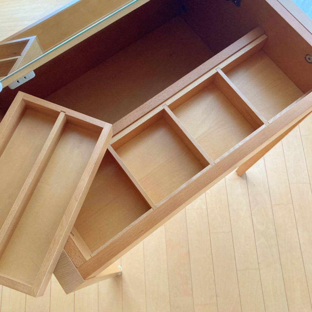 【最終価格】アクタス　ACTUS ドレッサー　木製　コンセント付き　イスなし