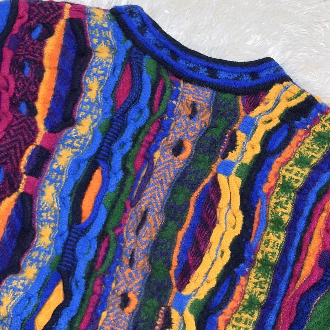 COOGI　クージー　3Dニット　ウール　マルチカラー　オーストラリア製 超厚手